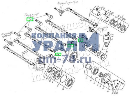 Чертеж Балансир в сборе 8.32.024