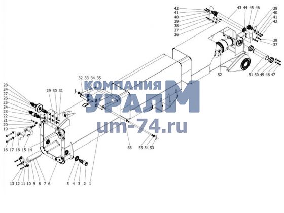 Стрела в сборе. Основание стрелы автокрана Галичанин КС-55713-1В 25 тн