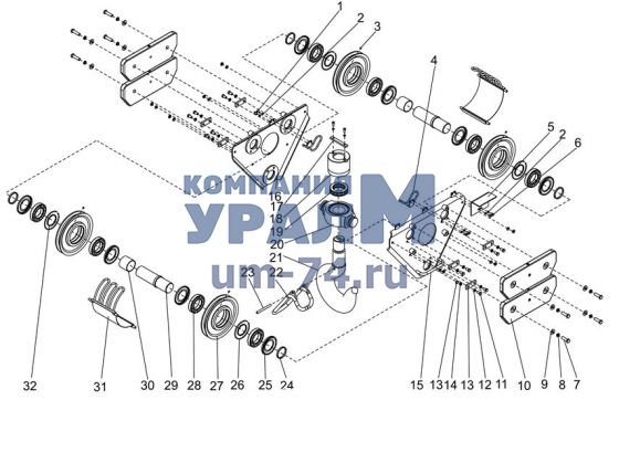 Обойма крюковая 25т 251.21.00.000-03
