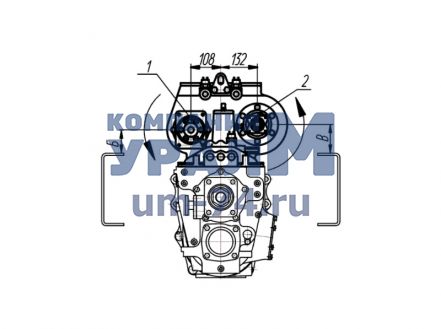 Чертеж Коробка отбора мощности КОМ МП02-4215008-71