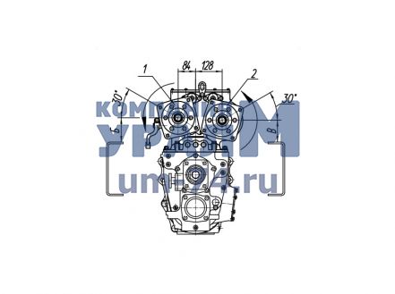 Чертеж Коробка отбора мощности КОМ МП03-4215010-10