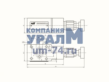 Чертеж Клапан предохранительный модульный ZPB6