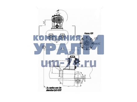 Чертеж Коробка отбора мощности КОМ МП14-4208010