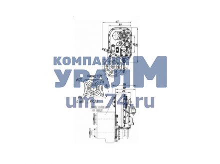 Чертеж Коробка отбора мощности КОМ МП25-4207010-01