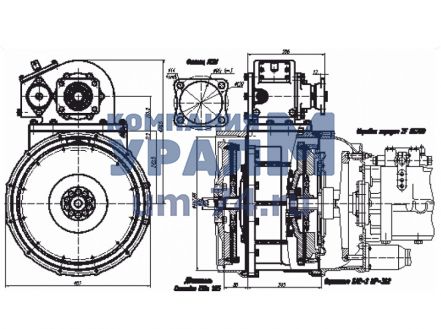 Чертеж Коробка отбора мощности КОМ МП26-4204010-60