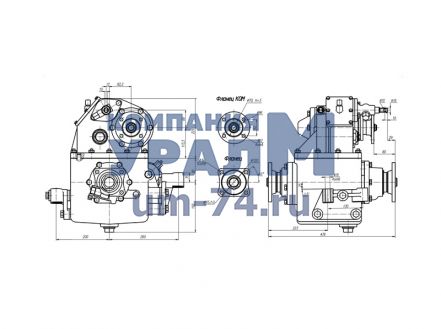 Чертеж Коробка отбора мощности КОМ МП77-2220010-05