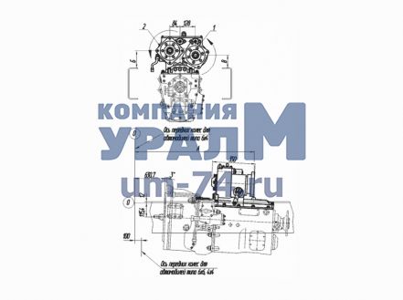 Чертеж Коробка отбора мощности КОМ МП03-4215010-30