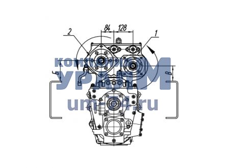 Чертеж Коробка отбора мощности КОМ МП03-4215010-40