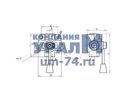 Чертеж Клапан дирекционный наращиваемый SVV06-6-2
