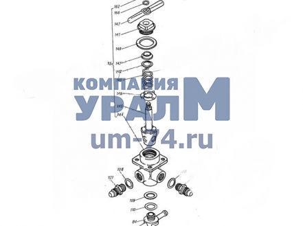Чертеж Топливораспределительный кран 6.03.026-2