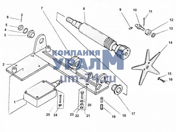Ограничитель опускания крюка КС-3577.80.500