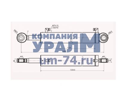 Чертеж Цилиндр ДЗ-98В.43.04.010