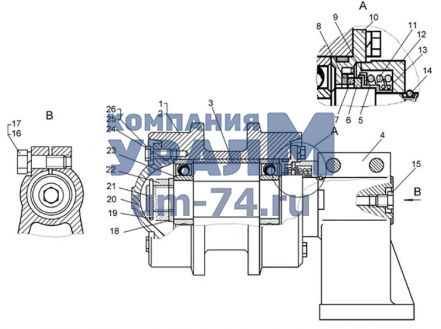 Чертеж катка т 130