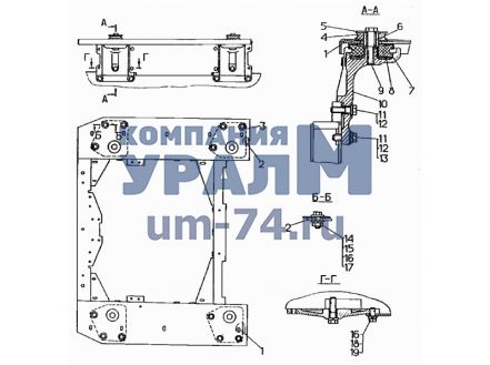 Чертеж Амортизатор 700-40-7216-1