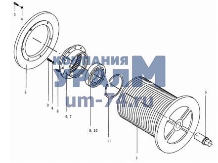 Чертеж Барабан КС-35714.26.101