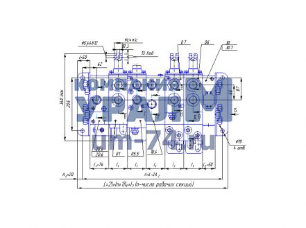 Чертеж Гидрораспределитель РСР 25.25-20.7-07-01-10.4-06-01-30-02