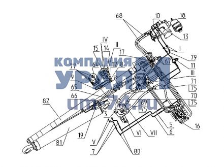 Чертеж Гидроцилиндр КС-3579.65.900 (63.900)