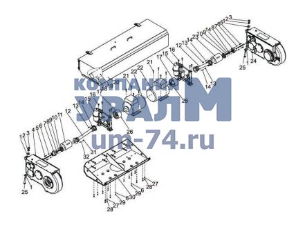 Чертеж Двигатель АИРС 160S4 ГОСТ Р 51689-2000