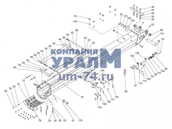 Стрела телескопическая КС-65711.63.10.000-05 автокрана КС-65711