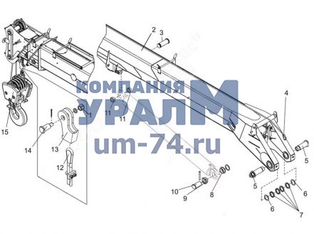 Чертеж Канат КС-4572.63.030 автокрана КС-45721