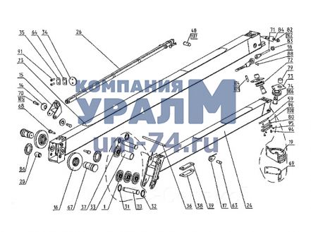 Чертеж Канат КС-5578.63.160 автокрана КС-55727