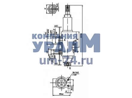 Чертеж Клапан обратный управляемый КОУ КС-3577.84.700 (-01)