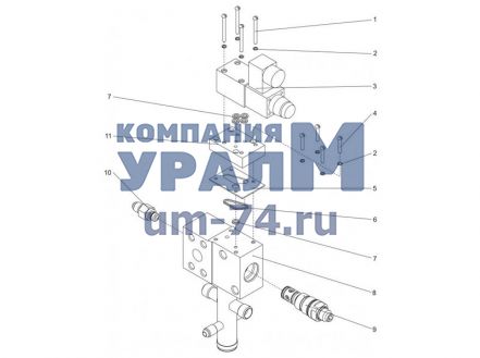 Чертеж Клапан предохранительный КС-65711.86.80.000