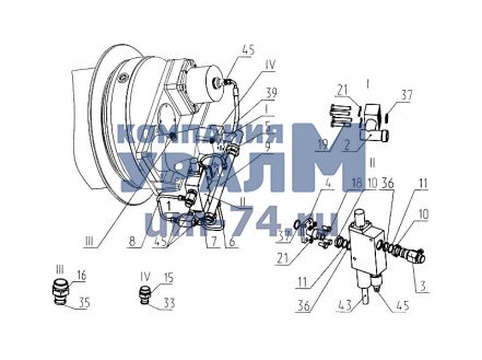 Чертеж Клапан тормозной ПТК 20-01