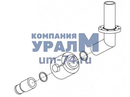 Чертеж Кран запорный КС-45721.95.11.000 автокрана КС-45721