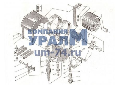 Чертеж Кронштейн КС-55713-1.26.710 грузовой лебедки автокрана Клинцы
