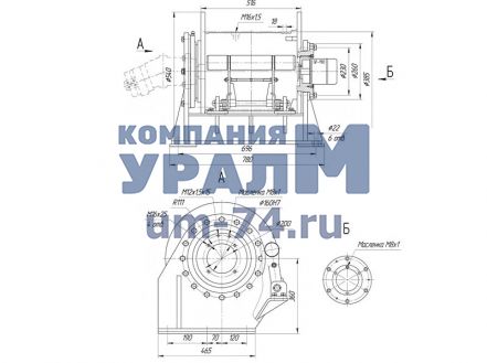 Чертеж Лебедка JQ140.34ELS автокрана КС-45721