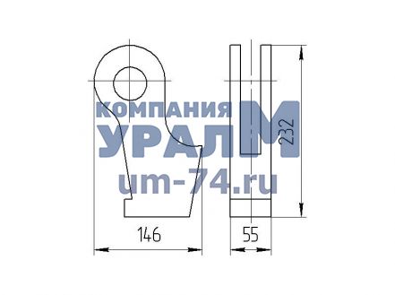 Чертеж Обойма КС-45721.63.002 автокрана КС-45721
