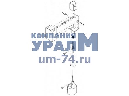 Чертеж Ограничитель подъема крюка КС-45721.80.400