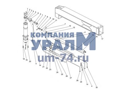 Чертеж Опора КС-45721А.31.03.000 автокрана КС-45721
