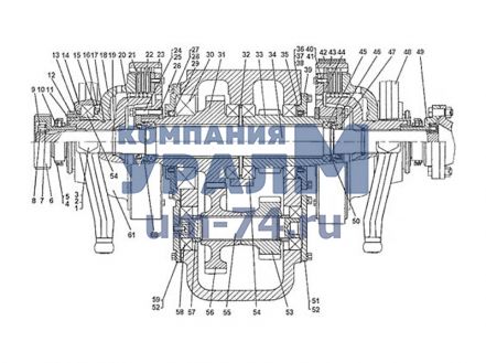 Чертеж Полумуфта 71-44-130