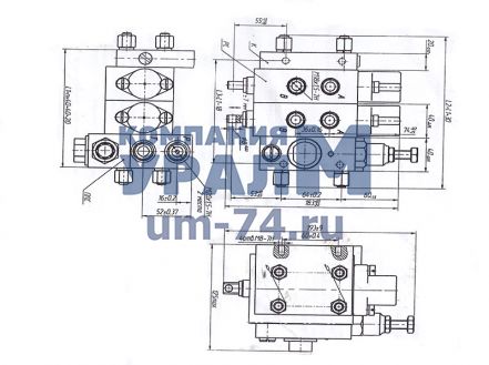 Чертеж Гидрораспределитель РМ-12-06 (6 секц)