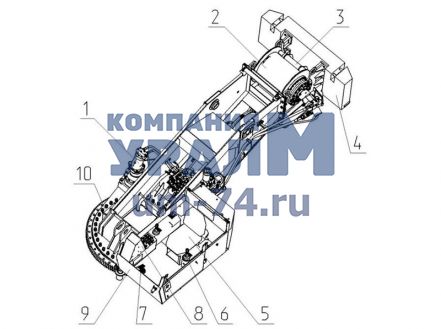 Чертеж Рама поворотная КС-45721Д.50.00.000