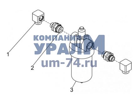 Чертеж Фильтр 3ФГМ32-25М в сборе КС-45721.87.20.000 автокрана КС-45721