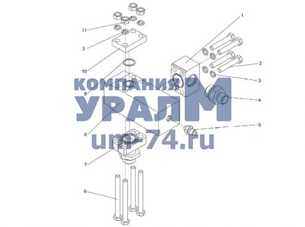 Чертеж Фланец Ф57.2х27.8х12-УМ22х1.5
