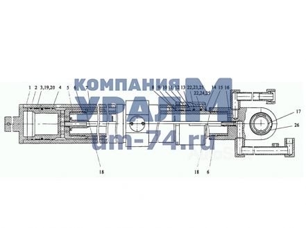 Чертеж Цилиндр КС-35714.63.920