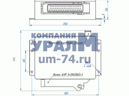 Чертеж Блок входов и нагрузок БВН1.3