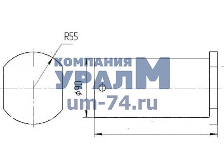 Чертеж Ось КС-4572.63.002 автокрана КС-45721