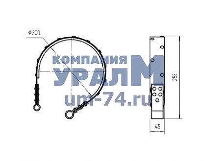 Чертеж Лента тормозная КС-45721.26.02.200