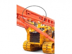 Стрелка в сборе с гидроцилиндром и осями СП49Д-СТРЕЛКА