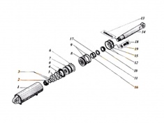 Гидроцилиндр выдвижения рамы СП-67А.15.00.000СБ