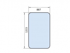Стекло переднее Т80.45.150  (АГРОМАШ ТГ-90) 1215х887