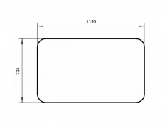 Стекло переднее 90ТГ.45.150.Б, зел 1195х713