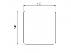 Стекло Т16 лобовое (СШ20.51.123.1) 942х807