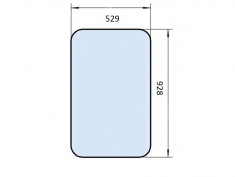 Стекло лобовое ТЛТ-100 (95-5001011) 928х529