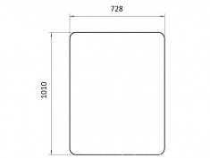 Стекло переднее ДТ-75 (05.45.101) 1010х728